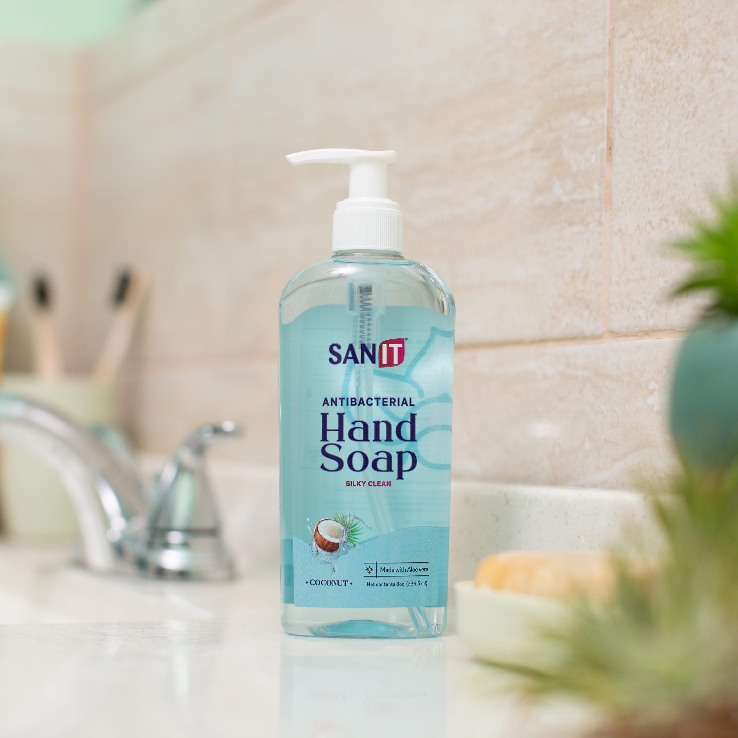 sanit 8oz coconut antibacterial hand soap manufacturer